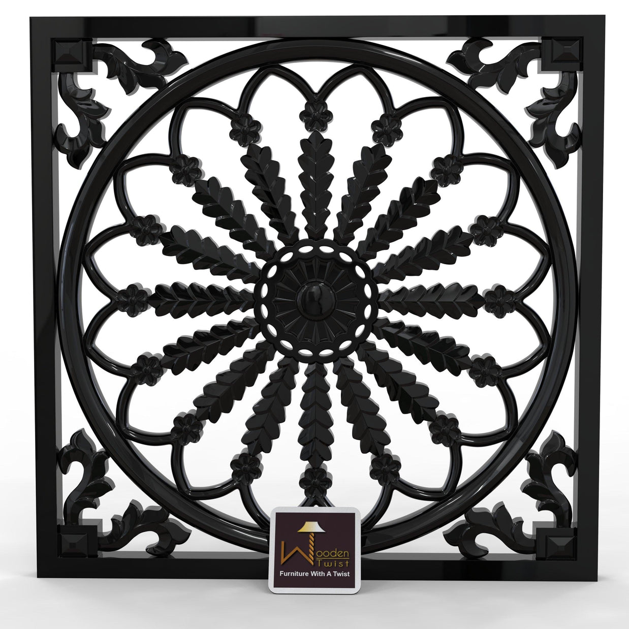 Premium Wood Hand Carved Wall Panel - WoodenTwist