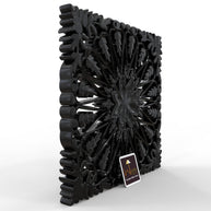 Chic Wood Hand Carved Wall Panel - WoodenTwist