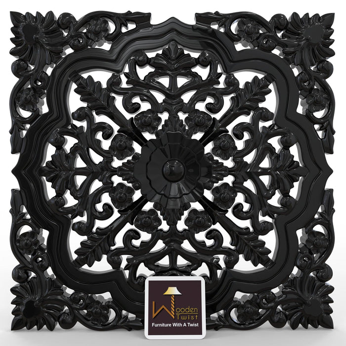 Premium Wooden Hand Carved Wall Panel - WoodenTwist
