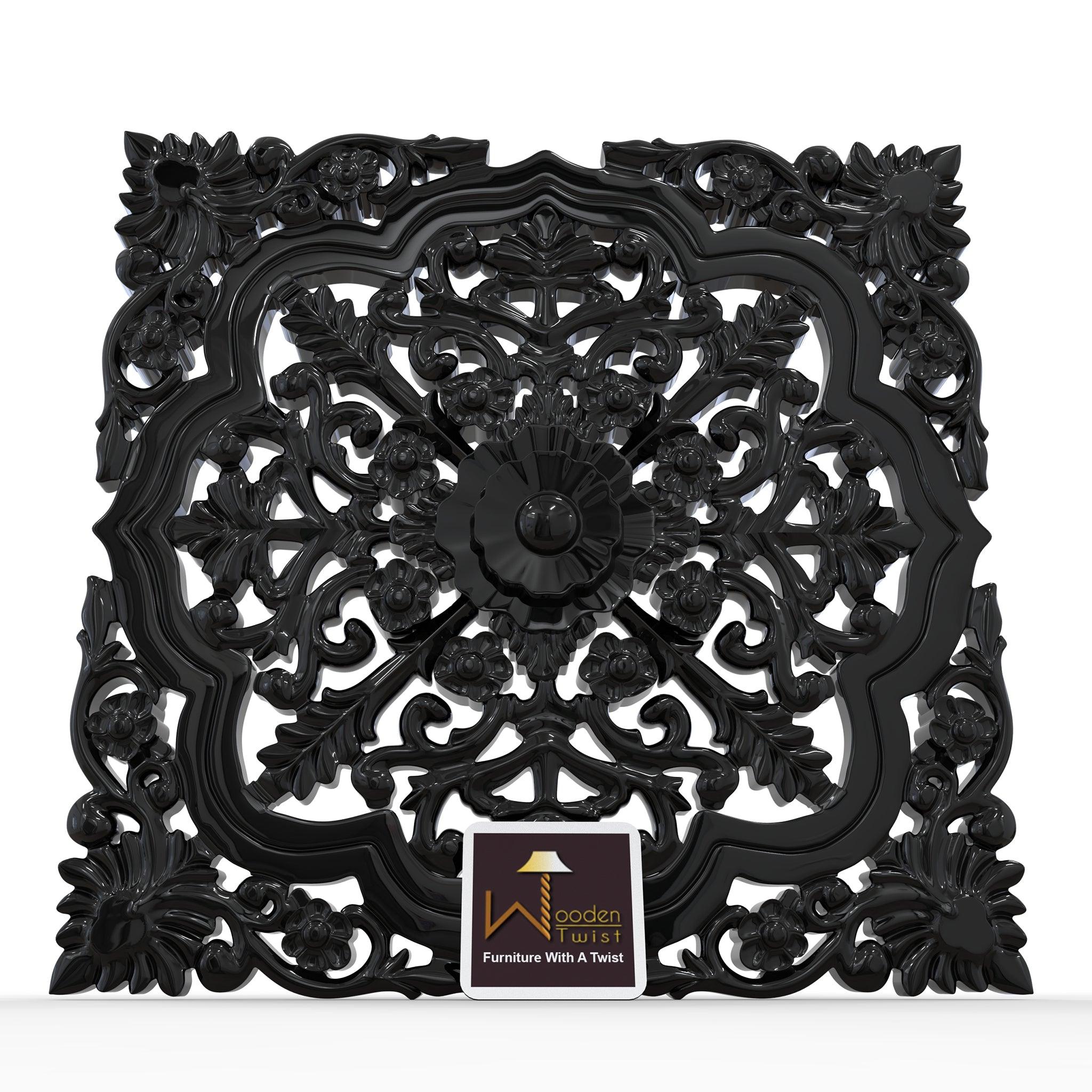 Premium Wooden Hand Carved Wall Panel - WoodenTwist