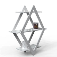 Rhombus Floating Wall Shelf for Living Room - side view