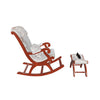 Azure Premium Rocking Chair with Foot Rest & Pillow