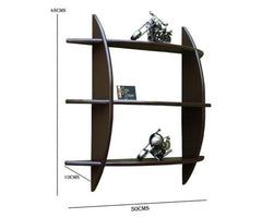 Wooden 3 Tier Floating Wall Shelves - WoodenTwist