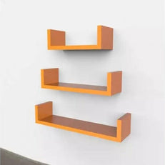 Wooden Handicraft Wall Decor Designer Wall Shelf Pack of 3 - WoodenTwist