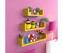 Wooden Handicraft Wall Decor Designer Wall Shelf Pack of 3 - WoodenTwist