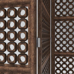 Pet Safety Gate Wooden Room Divider in office setting