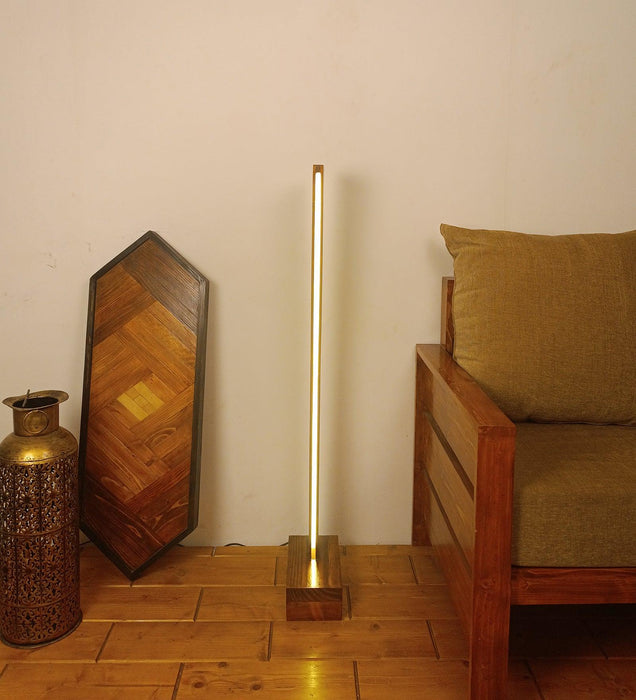 Arc LED Wooden Floor Lamp - WoodenTwist