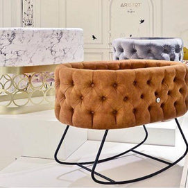 Modern Luxury Bassinet with Curve Base Sleepy Baby Swing Cradle - WoodenTwist