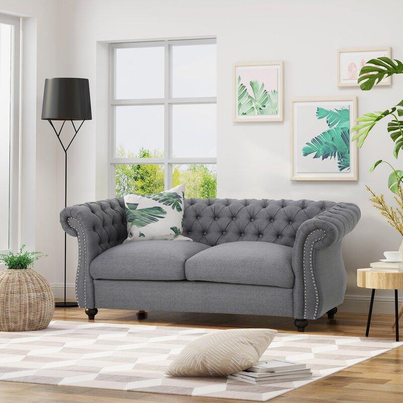 Regal Premium Flared Arm Loveseat - WoodenTwist