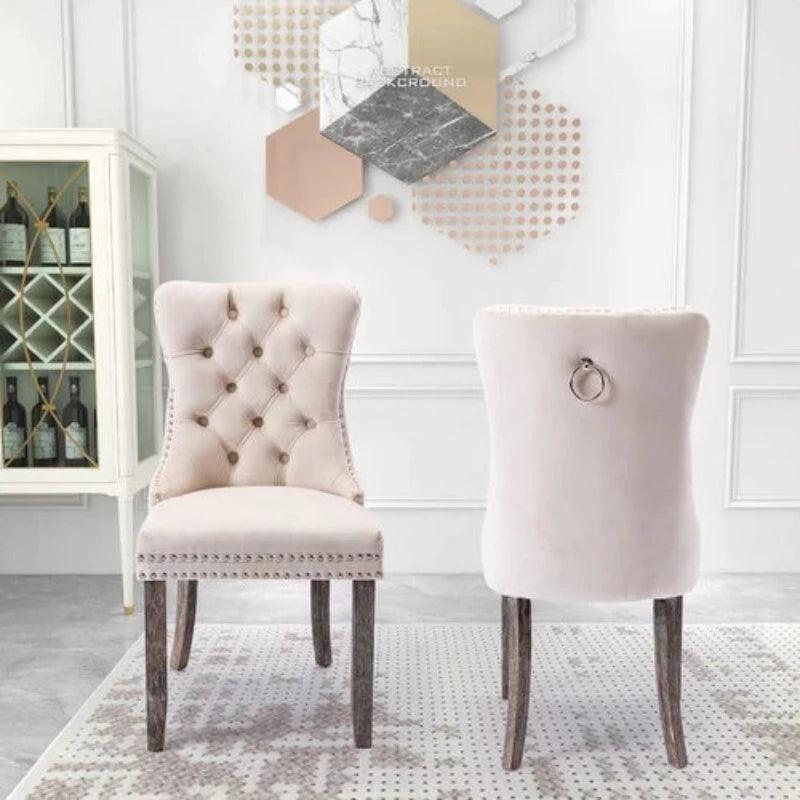 Modern Aymie Tufted Upholstered Chair (Set of 2) - WoodenTwist