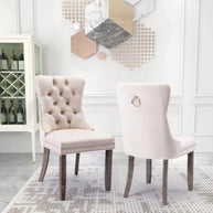 Modern Aymie Tufted Upholstered Chair (Set of 2) - WoodenTwist