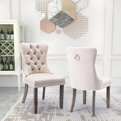 Modern Aymie Tufted Upholstered Chair (Set of 2) - WoodenTwist