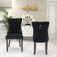 Modern Aymie Tufted Upholstered Chair (Set of 2) - WoodenTwist
