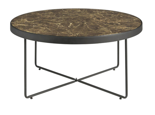QUE COFFEE TABLE Black with Brown Finish - WoodenTwist