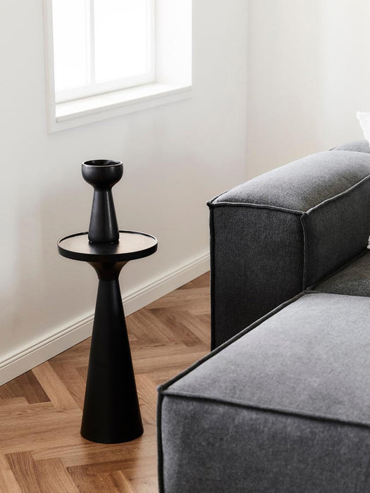 Drink End Table with Black Finish - WoodenTwist