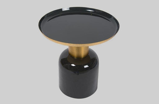 DICRA END TABLE WITH SHINY BLACK FINISH - WoodenTwist