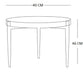 CISCA end table with brass and Brown finish - WoodenTwist