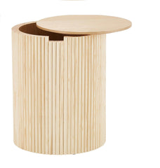 Euro End Table with Natural Finish - WoodenTwist