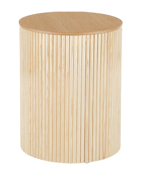 Euro End Table with Natural Finish - WoodenTwist