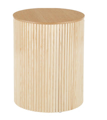 Euro End Table with Natural Finish - WoodenTwist