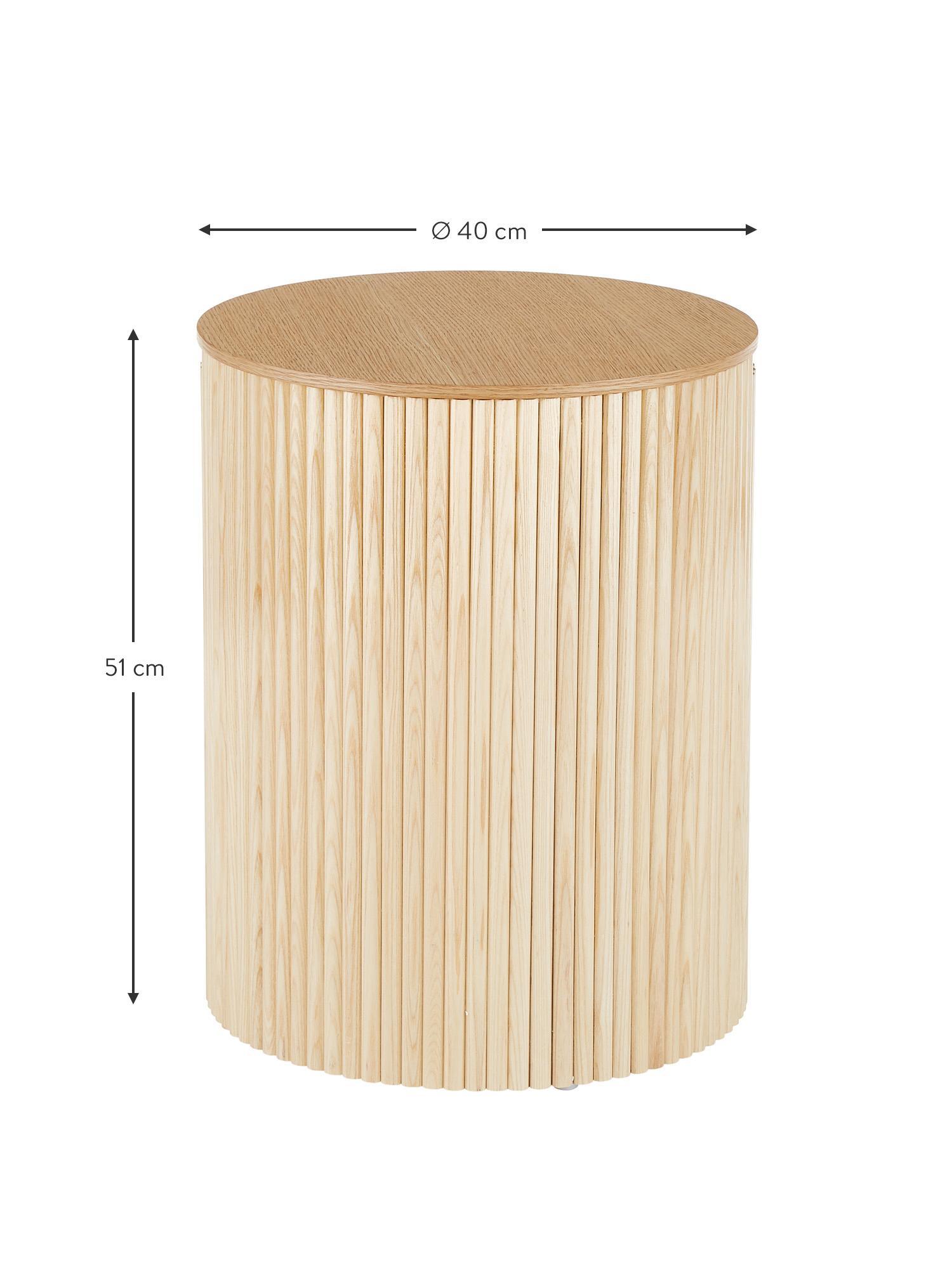 Euro End Table with Natural Finish - WoodenTwist