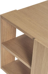 Arrange end table with natural finish - WoodenTwist