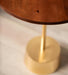 breeza end table with gold and wood top - WoodenTwist