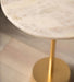 Breeza end table with gold and white top - WoodenTwist