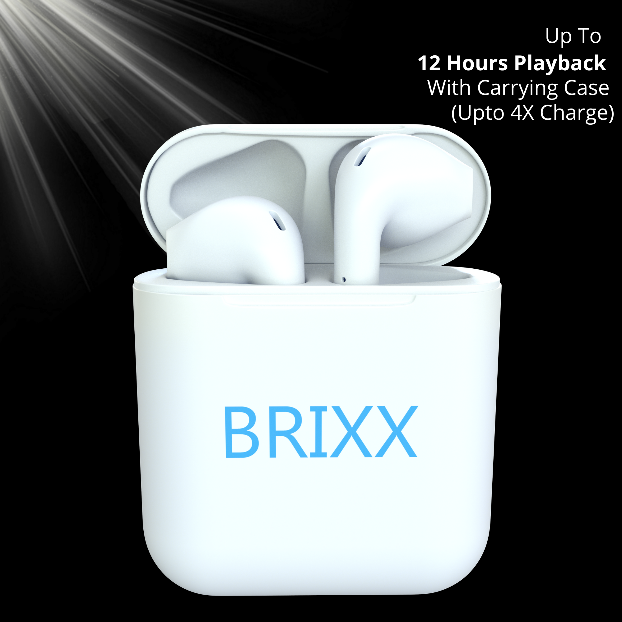 Brixx Touch Sensor TWS Earbuds Wireless Earphones For Android & IOS V2 - WoodenTwist