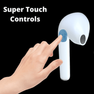 Brixx Touch Sensor TWS Earbuds Wireless Earphones For Android & IOS V2 - WoodenTwist