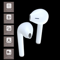 Brixx Touch Sensor TWS Earbuds Wireless Earphones For Android & IOS V2 - WoodenTwist