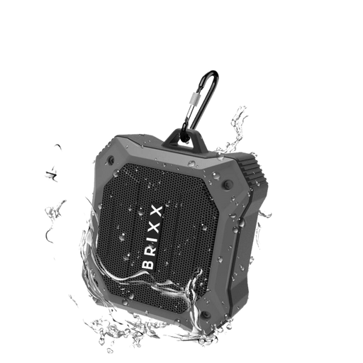 Brixx Explorer D520 Rugged Outdoor Bluetooth Speaker (Grey & Black) - WoodenTwist