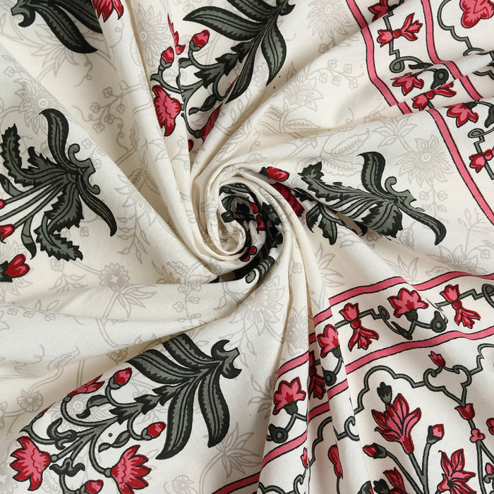 Rajasthani Jaipuri Beautiful Cotton Block Print bed sheets - WoodenTwist