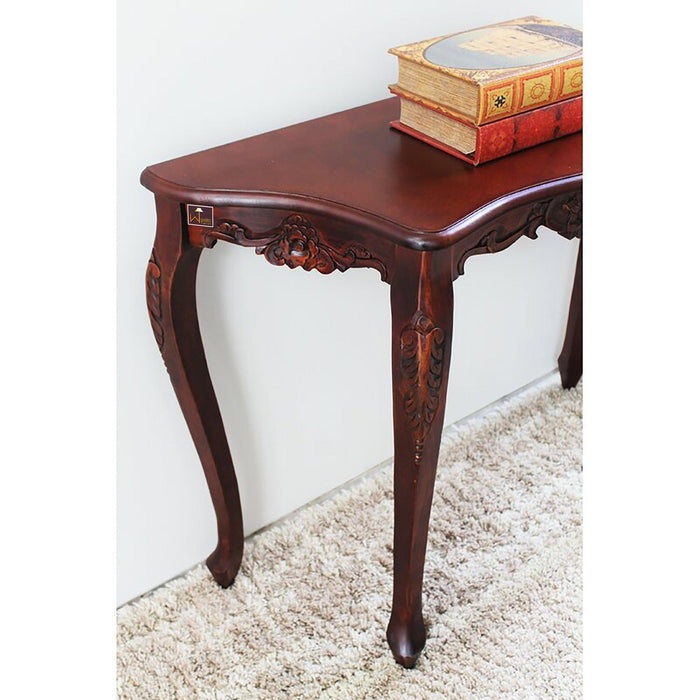 Wooden Hand Carved Beautiful Design Decor Royal Console Table (Teak Wood) - WoodenTwist