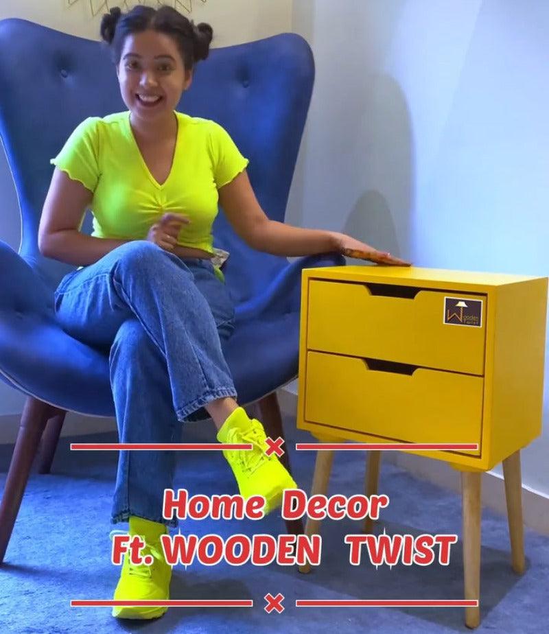 Amazing Bedside Table with Two Drawers - WoodenTwist