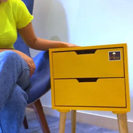 Amazing Bedside Table with Two Drawers - WoodenTwist