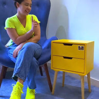 Amazing Bedside Table with Two Drawers - WoodenTwist
