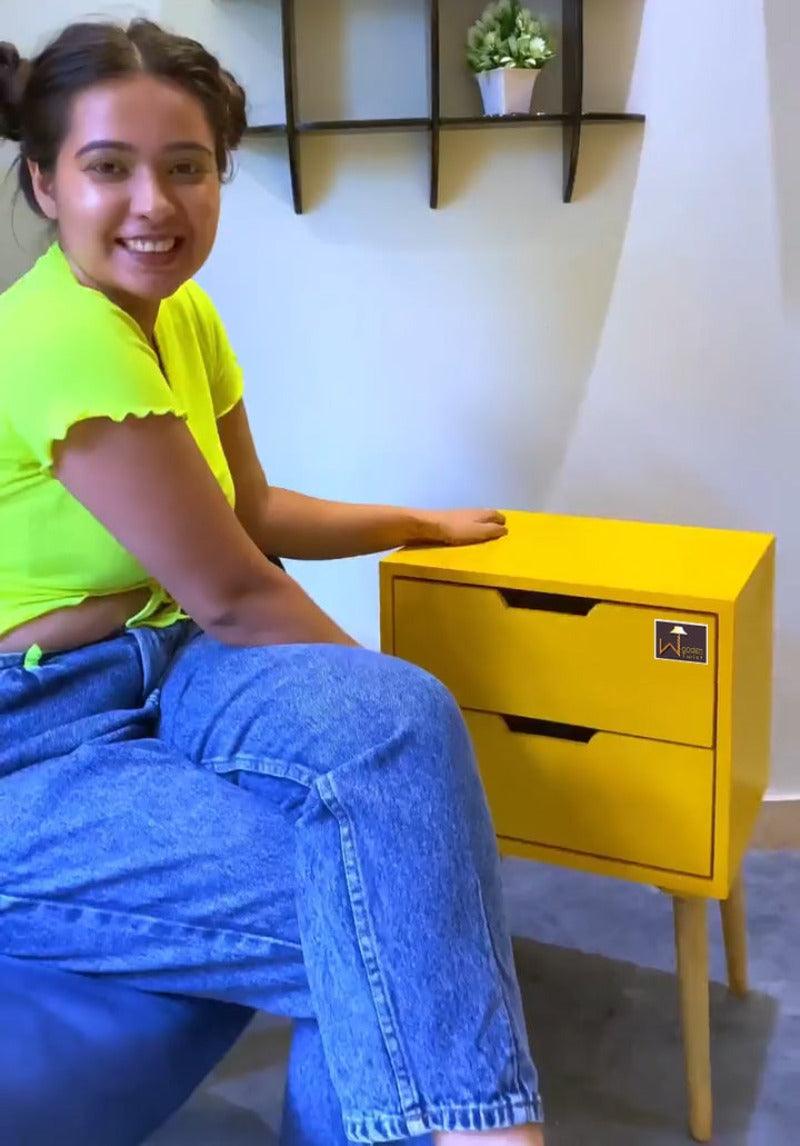 Amazing Bedside Table with Two Drawers - WoodenTwist