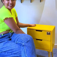 Amazing Bedside Table with Two Drawers - WoodenTwist