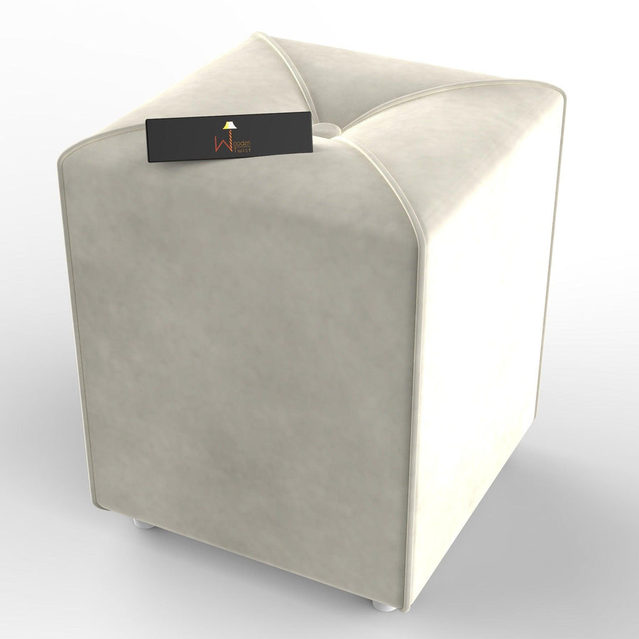 Warm Beige Velvet Upholstery