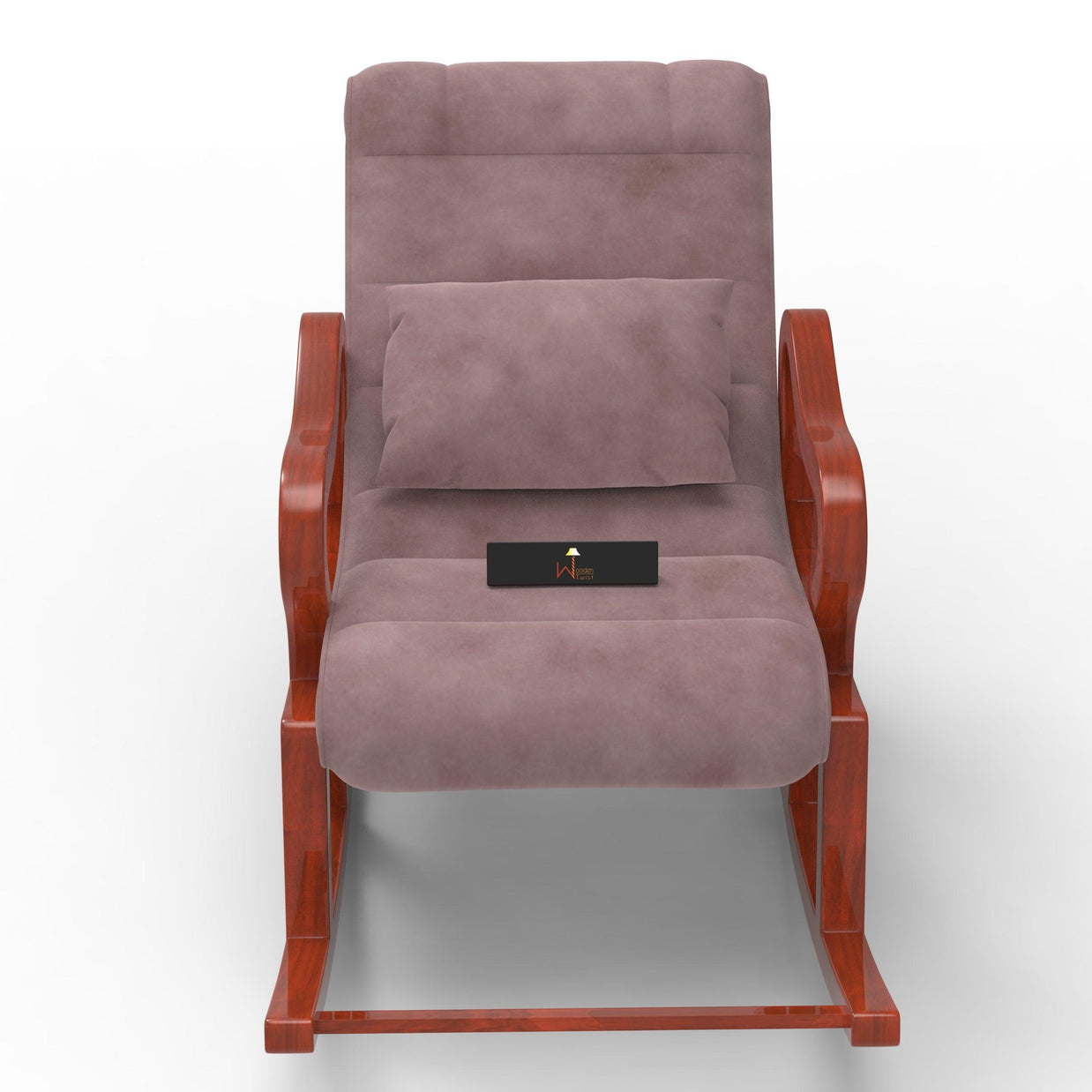Recliner Wooden Rocking Chair with Footrest - WoodenTwist