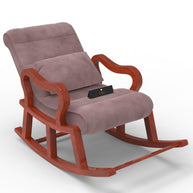 Recliner Wooden Rocking Chair with Footrest - WoodenTwist