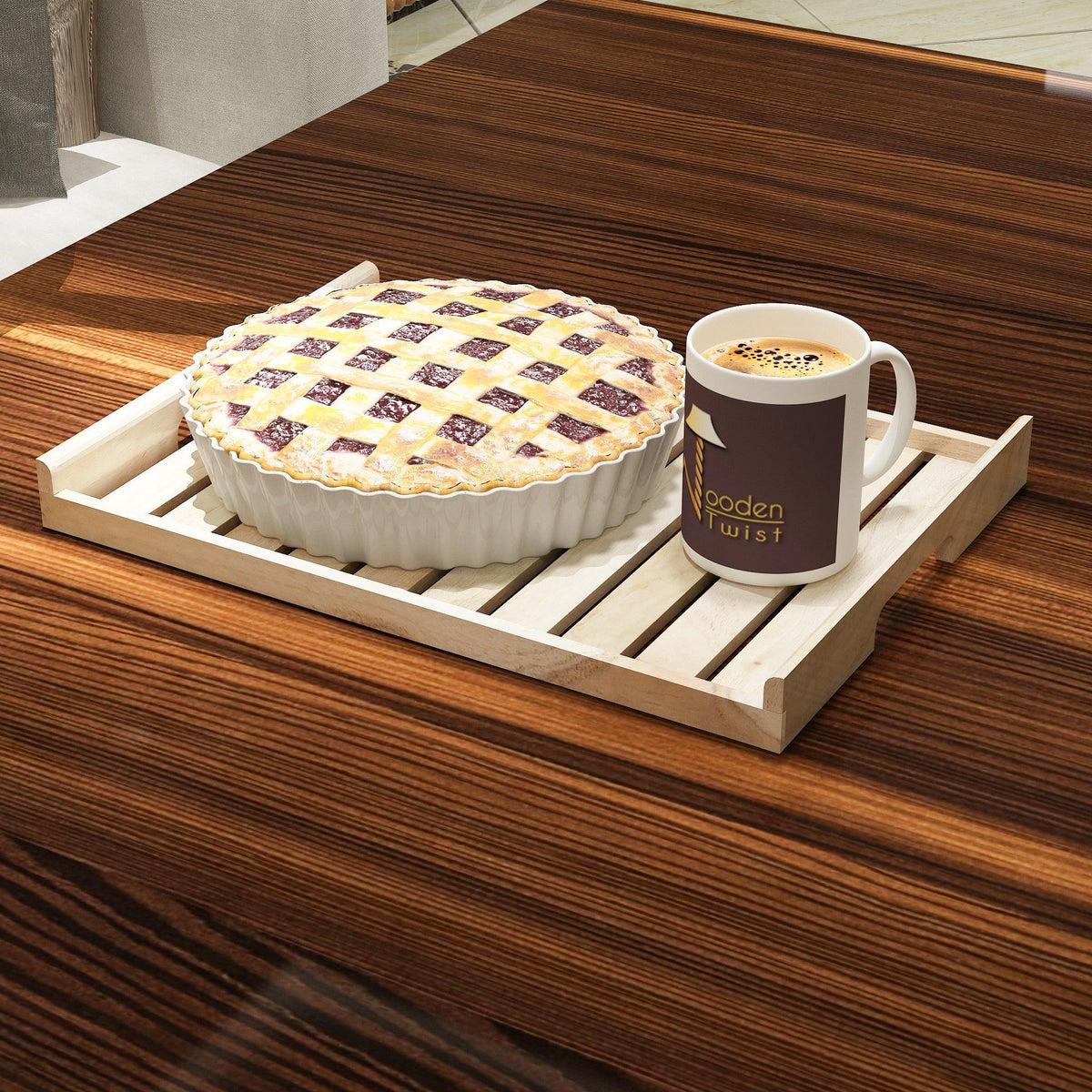 Artisan Wooden Serving Tray