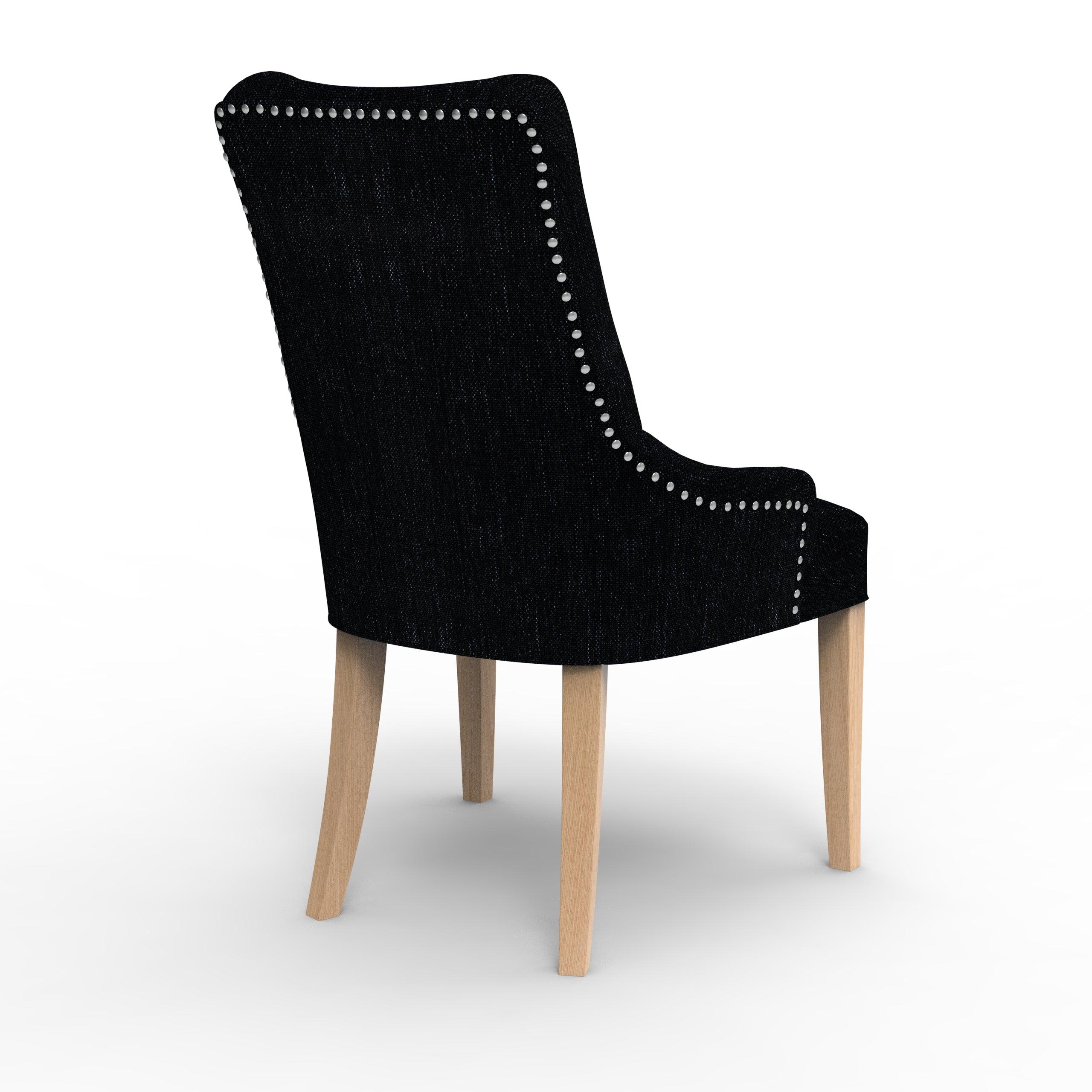 Button Tufted Teak Wood Wingback Chair - WoodenTwist