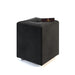 Stool for Living Room Soft Fabric Comfortable Cushion Ottoman Stool (Black) - WoodenTwist