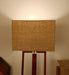 Blender Wooden Floor Lamp with Premium Beige Fabric Lampshade - WoodenTwist