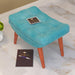 Stool for Living Room Soft Fabric Comfortable Cushion Ottoman Footrest - WoodenTwist