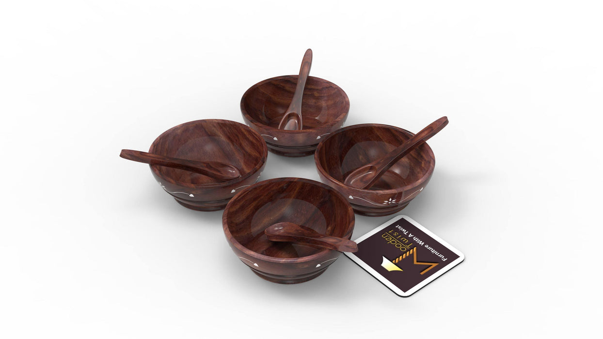 Nut Bowl with Spoons