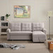 Modern 5 Seater L-Shape Sofa Cum Bed with Comfort Cushion RHS - WoodenTwist
