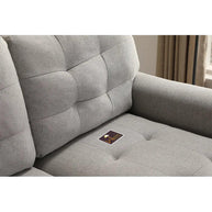 Modern 5 Seater L-Shape Sofa Cum Bed with Comfort Cushion RHS - WoodenTwist